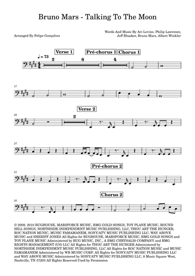 Talking To The Moon (arr. Felipe Gonçalves)