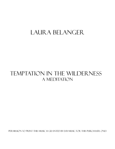 Temptation in the Wilderness