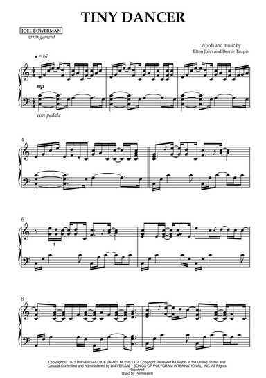 Tiny Dancer (arr. Joel Bowerman)