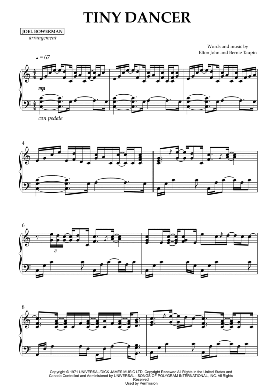 Tiny Dancer (arr. Joel Bowerman)