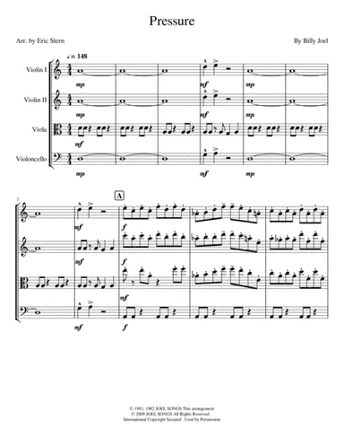 Pressure (arr. Eric Stern)