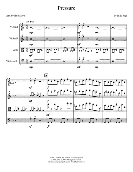 Pressure (arr. Eric Stern)