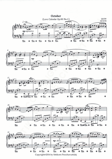 Op.60 Love Calendar [Dr.QUEW]