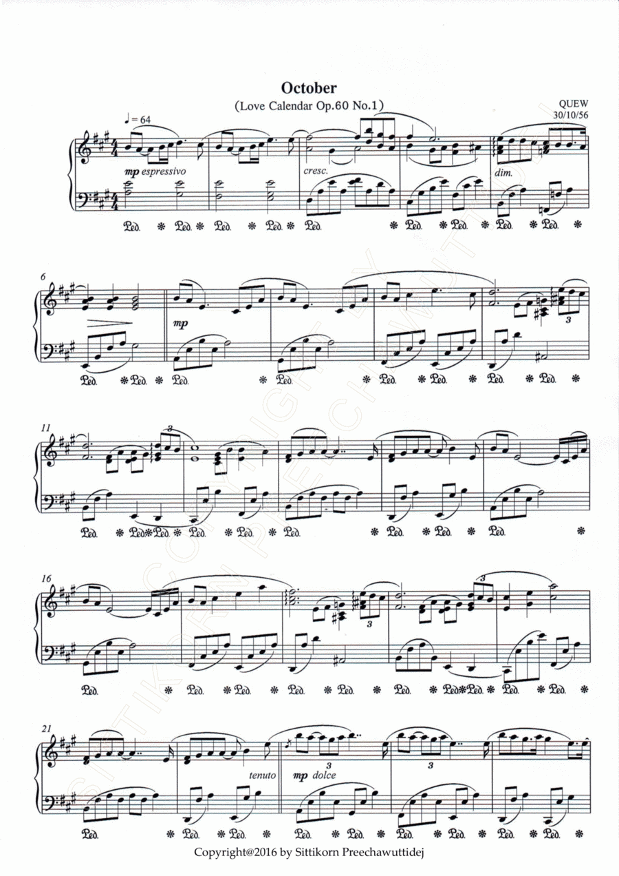 Op.60 Love Calendar [Dr.QUEW]