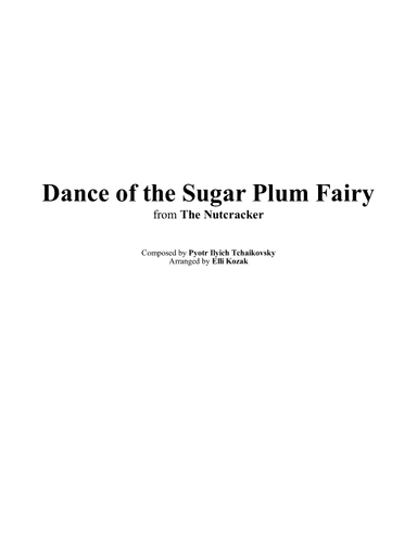 Dance of the Sugar Plum Fairy (arr. Elli Kozak)