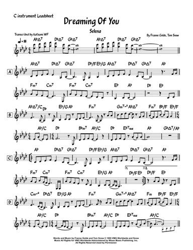 Dreaming Of You (arr. Katsumi WF)