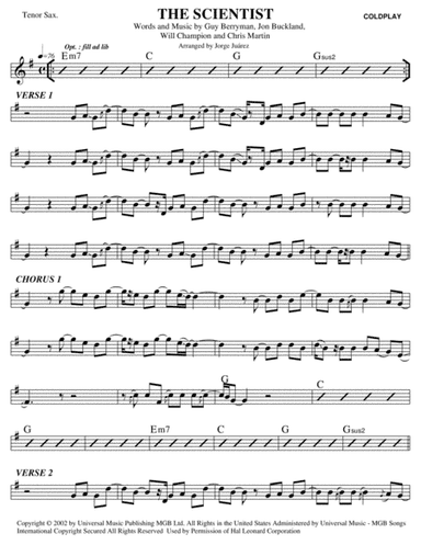 The Scientist (arr. Jorge Juárez)