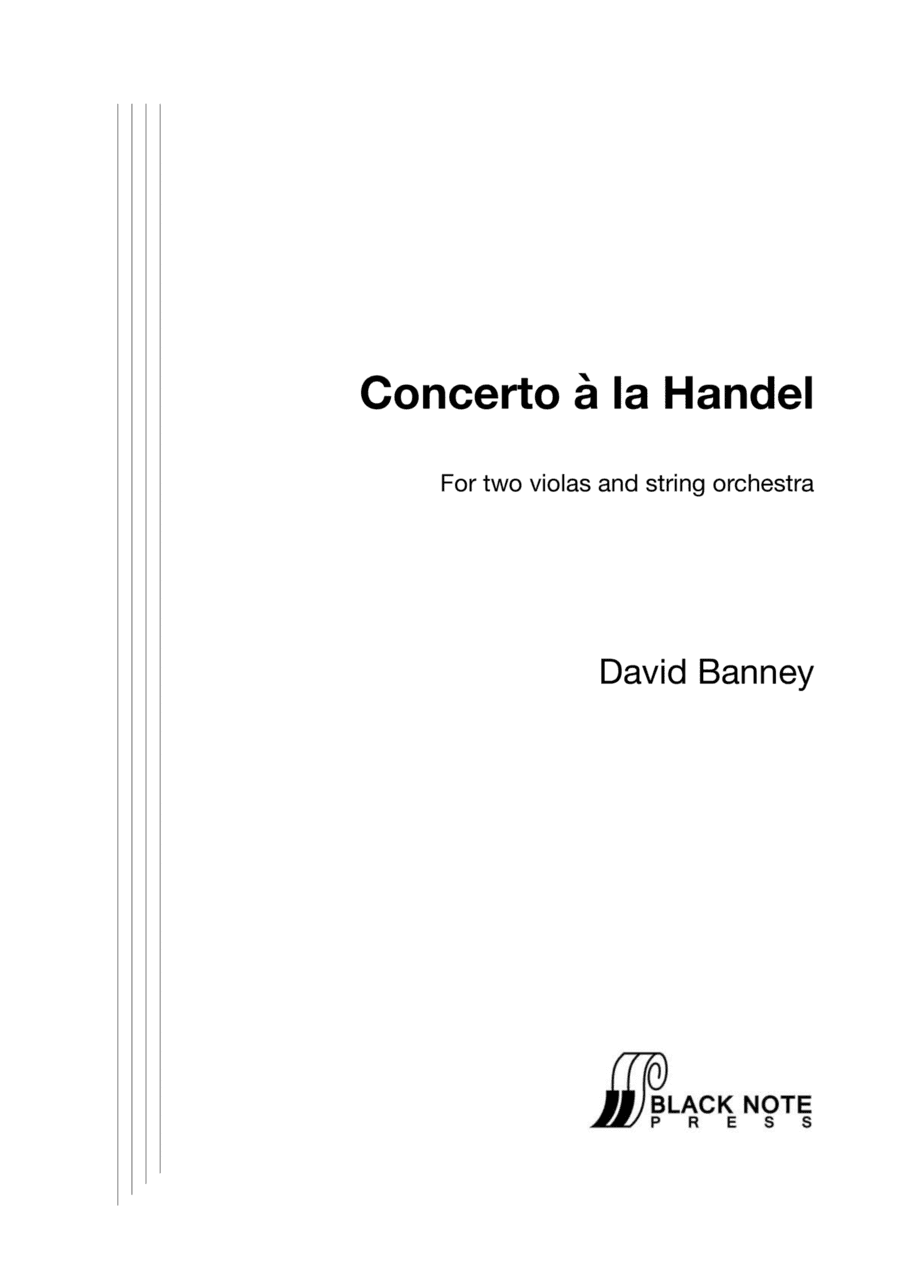 Concerto à la Handel (G major) for two violas and strings