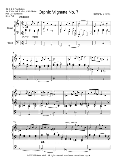 Orphic Vignette No. 7