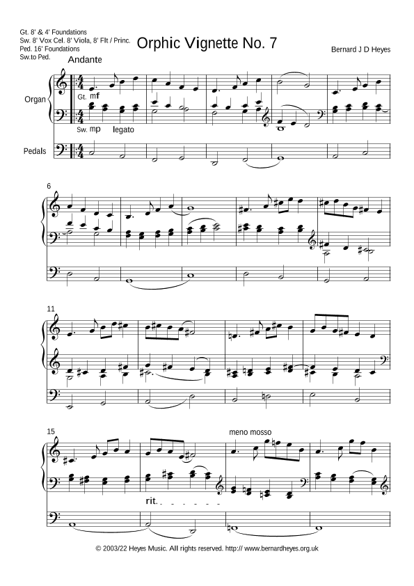 Orphic Vignette No. 7