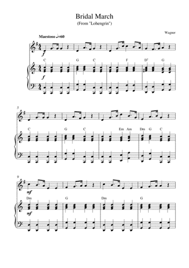 Bridal March (From "Lohengrin") (arr. Kaiserin Rebecca)