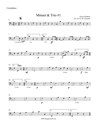 Minuet & Trio #1 (arr. Nick Lacanski)
