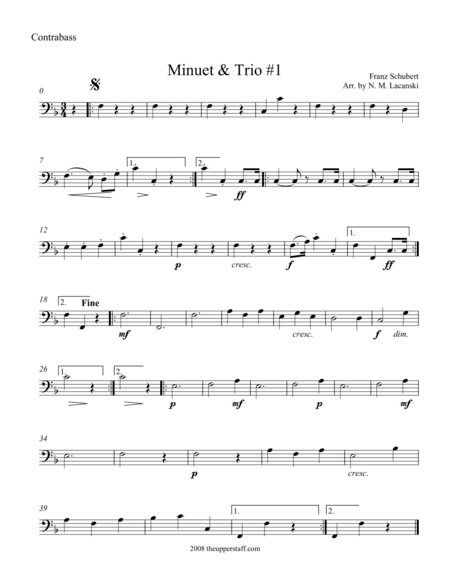 Minuet & Trio #1 (arr. Nick Lacanski)