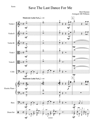 Save The Last Dance For Me (arr. DB Williams)