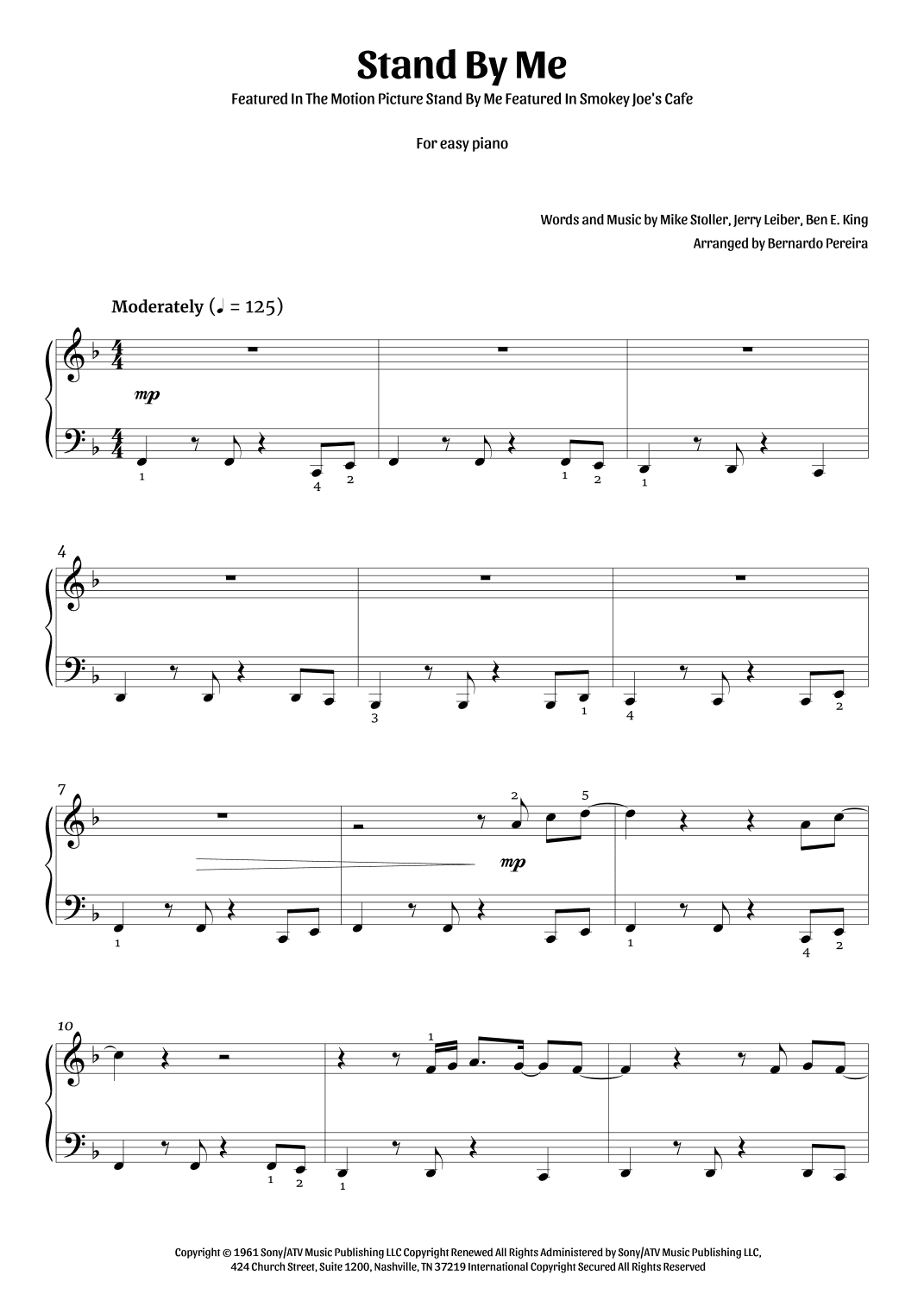 Stand By Me (arr. Bernardo Pereira)