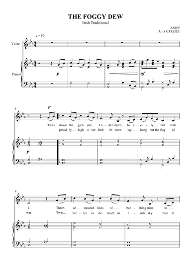 The Foggy Dew (arr. SCMusic)