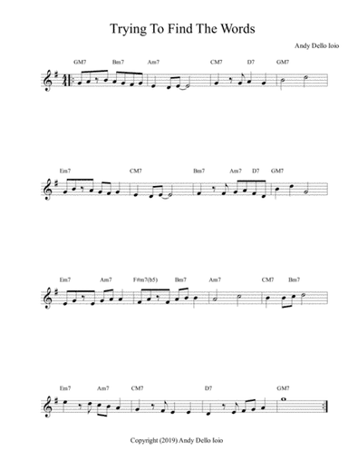Trying To Find The Words