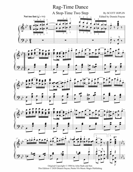 Rag-Time Dance (Ragtime Dance) (arr. Dennis Frayne)