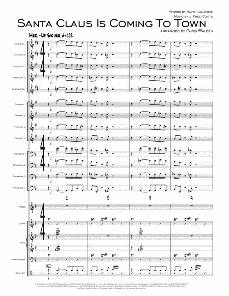 Santa Claus Is Comin' To Town (arr. Chris Walden)
