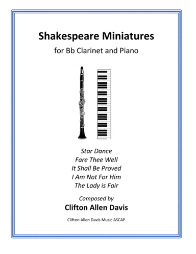Shakespeare Miniatures (for Bb Clarinet and Piano)