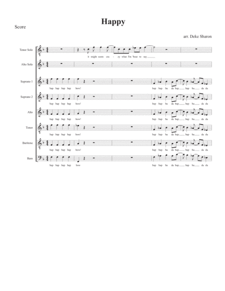 Happy (arr. Deke Sharon)
