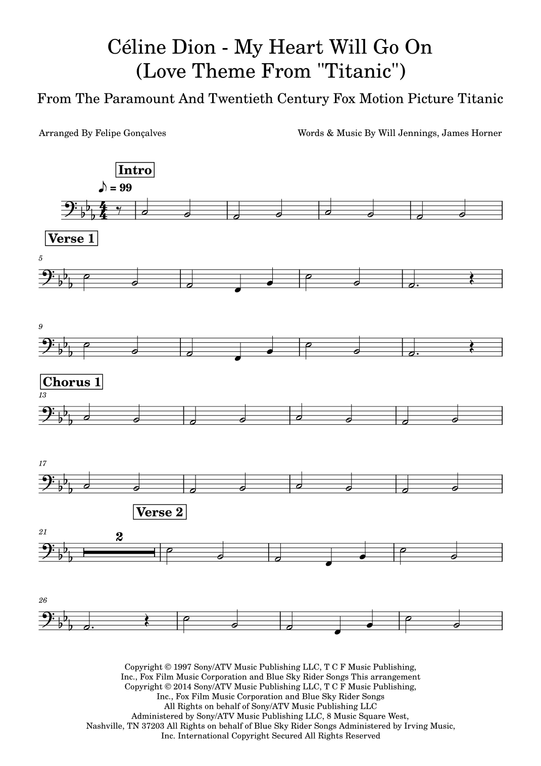 My Heart Will Go On (love Theme From 'titanic') (arr. Felipe Gonçalves)