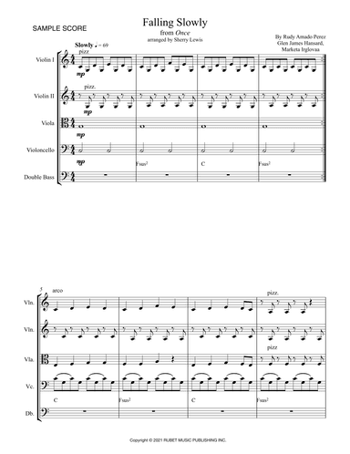 Te Prometo (falling Slowly) (arr. Sherry Lewis)