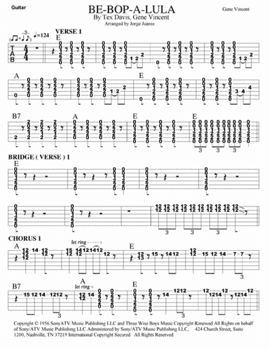 Be-bop-a-lula (arr. Jorge Juárez)