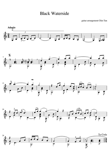 Black Waterside (arr. Chin Tan)