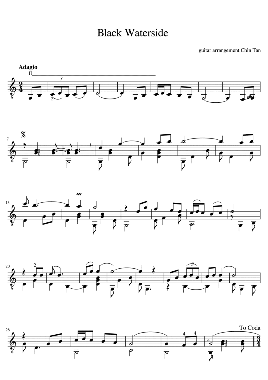 Black Waterside (arr. Chin Tan)