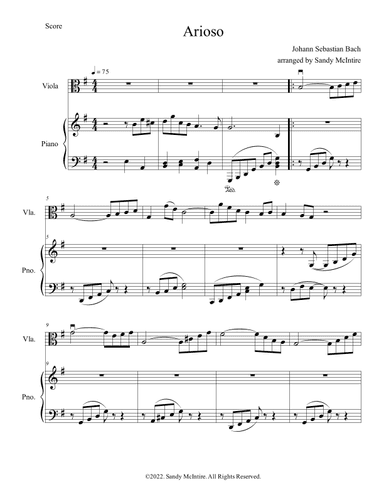 Arioso from Cantata BMV 165 (arr. Sandy McIntire)