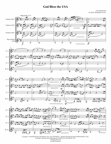 God Bless The U.s.a. (arr. Steve Winstead)
