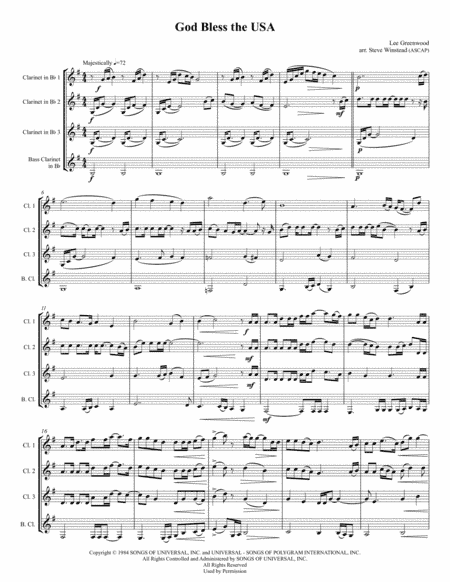 God Bless The U.s.a. (arr. Steve Winstead)