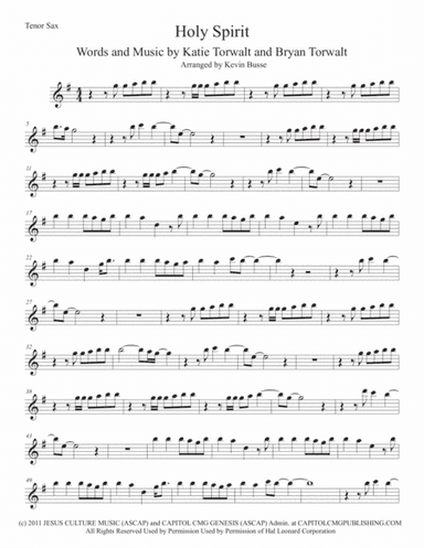 Holy Spirit (arr. Kevin Busse)