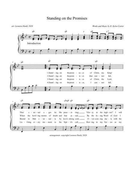Standing On the Promises (arr. Leonora Hardy)