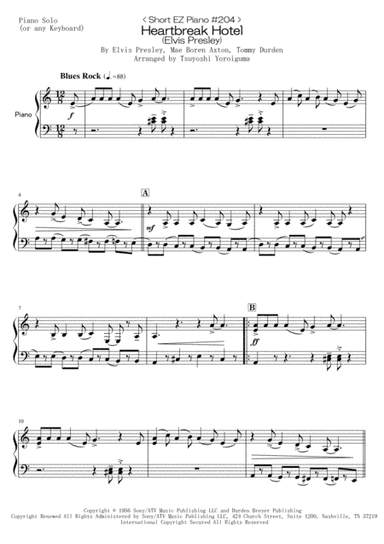 Heartbreak Hotel (arr. Tsuyoshi Yoroiguma)
