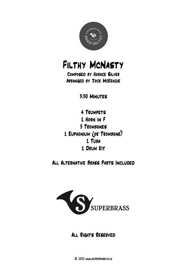 Filthy Mcnasty (arr. Jock McKenzie)