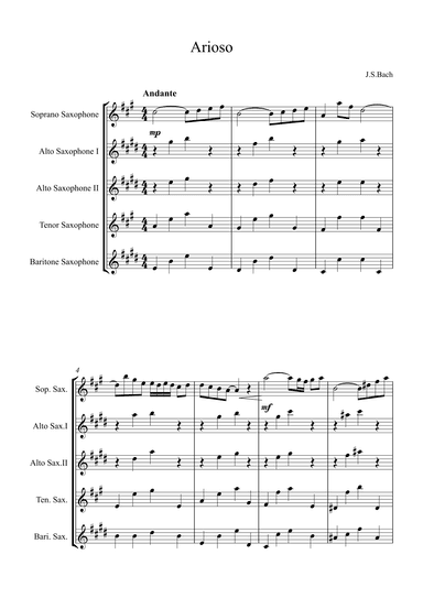 Arioso (arr. Alex Nunes Rodrigues)