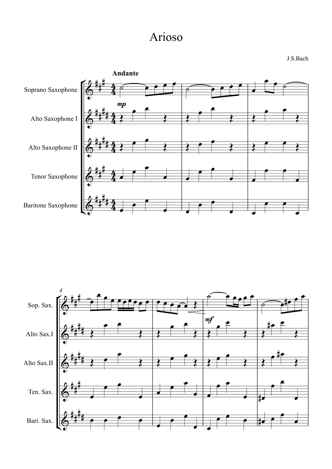 Arioso (arr. Alex Nunes Rodrigues)