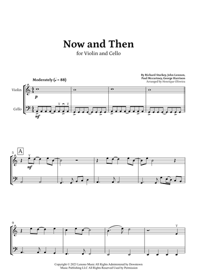 Now And Then (arr. Henrique Oliveira)