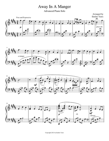 Away In A Manger (arr. Emilee Yates)