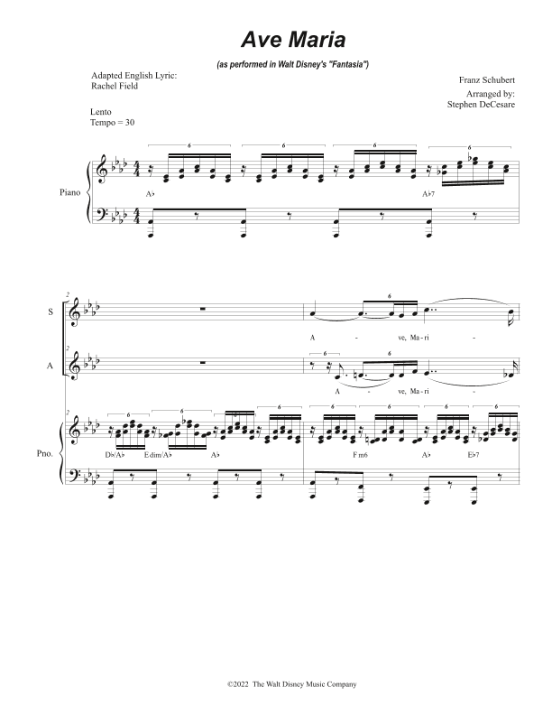 Ave Maria, Op. 52 No. 6 (arr. Stephen DeCesare)