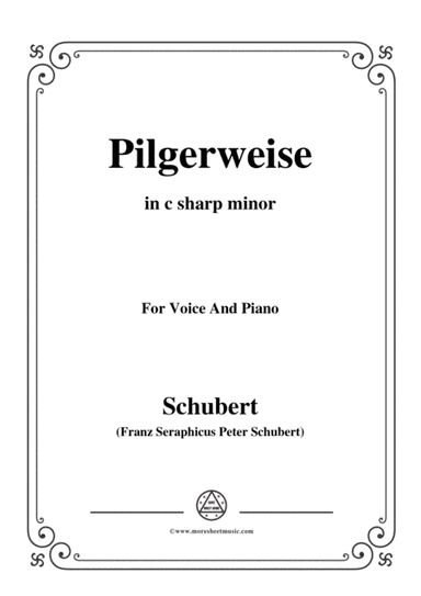 Schubert-Pilgerweise,in c sharp minor,for Voice&Piano (arr. MSM)