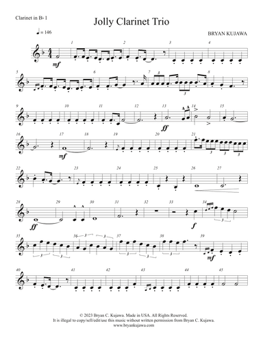 Jolly Clarinet Trio