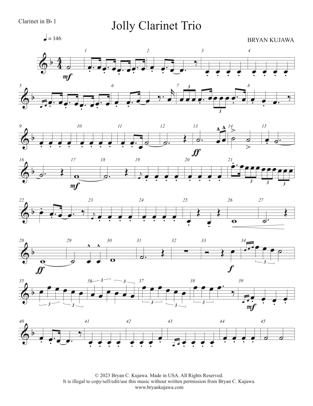 Jolly Clarinet Trio