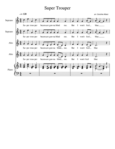 Super Trouper (arr. Caroline Attard)