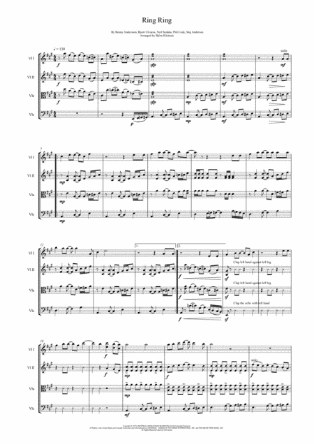 Ring, Ring (arr. Björn Kleiman)