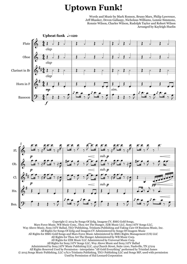 Uptown Funk (arr. Kayleigh Huelin)