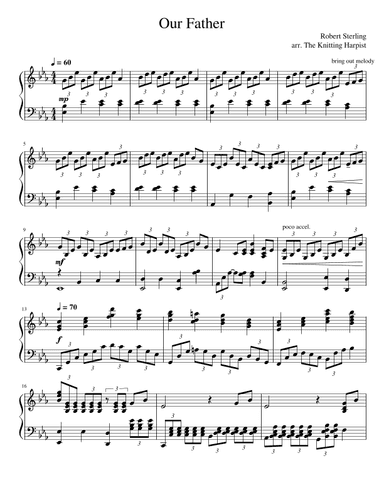 Our Father (arr. The Knitting Harpist)