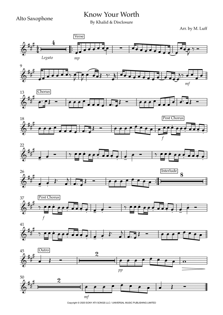 Know Your Worth (arr. Matt Luff)